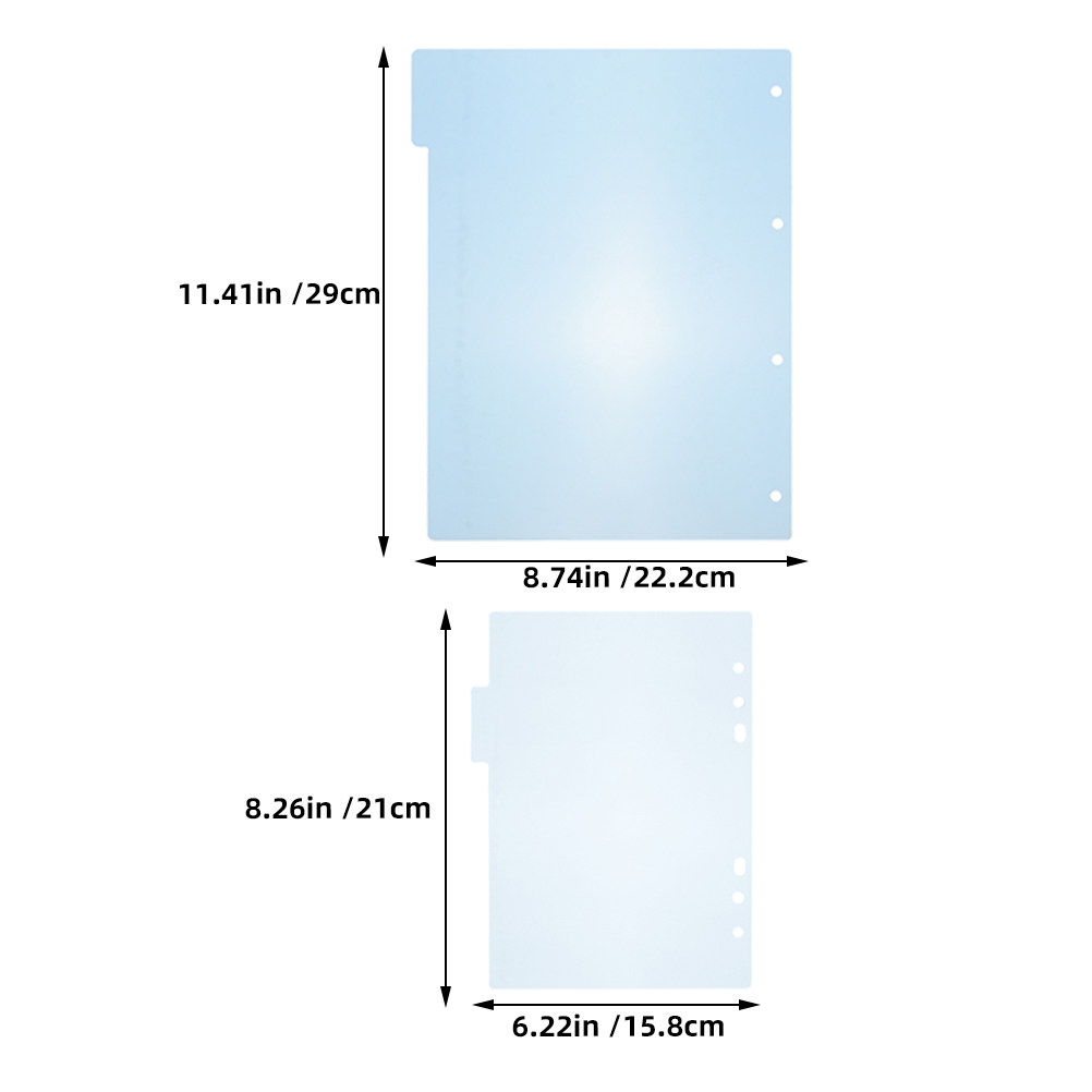 1Set Binder Dividers Plastic P - Tab Divider A4 评论和价格